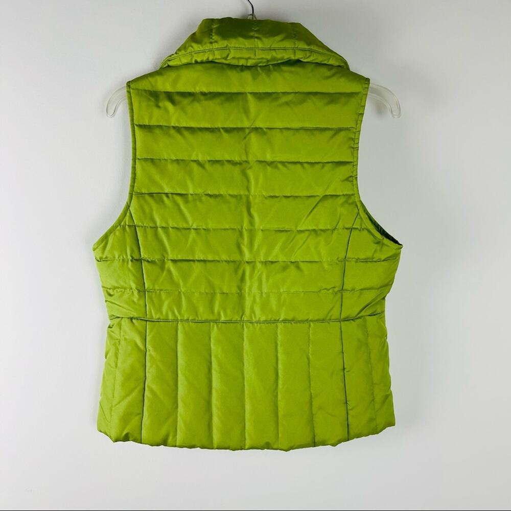 Kenneth Cole green down quilted puffer full zip vest - Picture 4 of 6